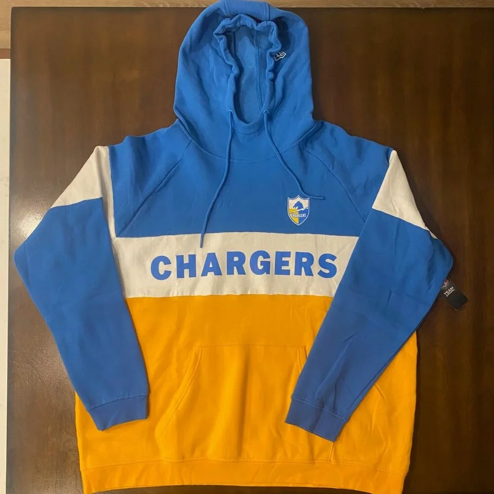 Men's New Era Los Angeles Chargers Hooded Sweatshirt - Picture 1 of 5